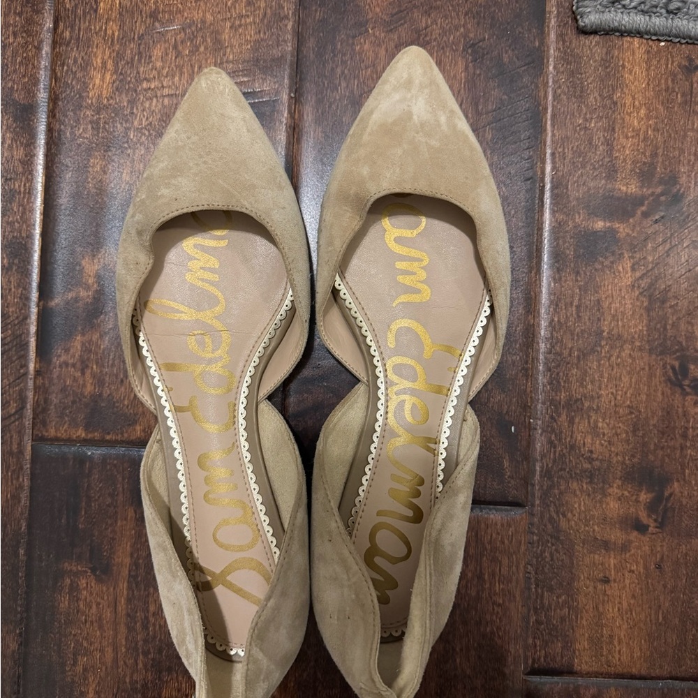 Sam Edelman Women's Tan Suede Flats